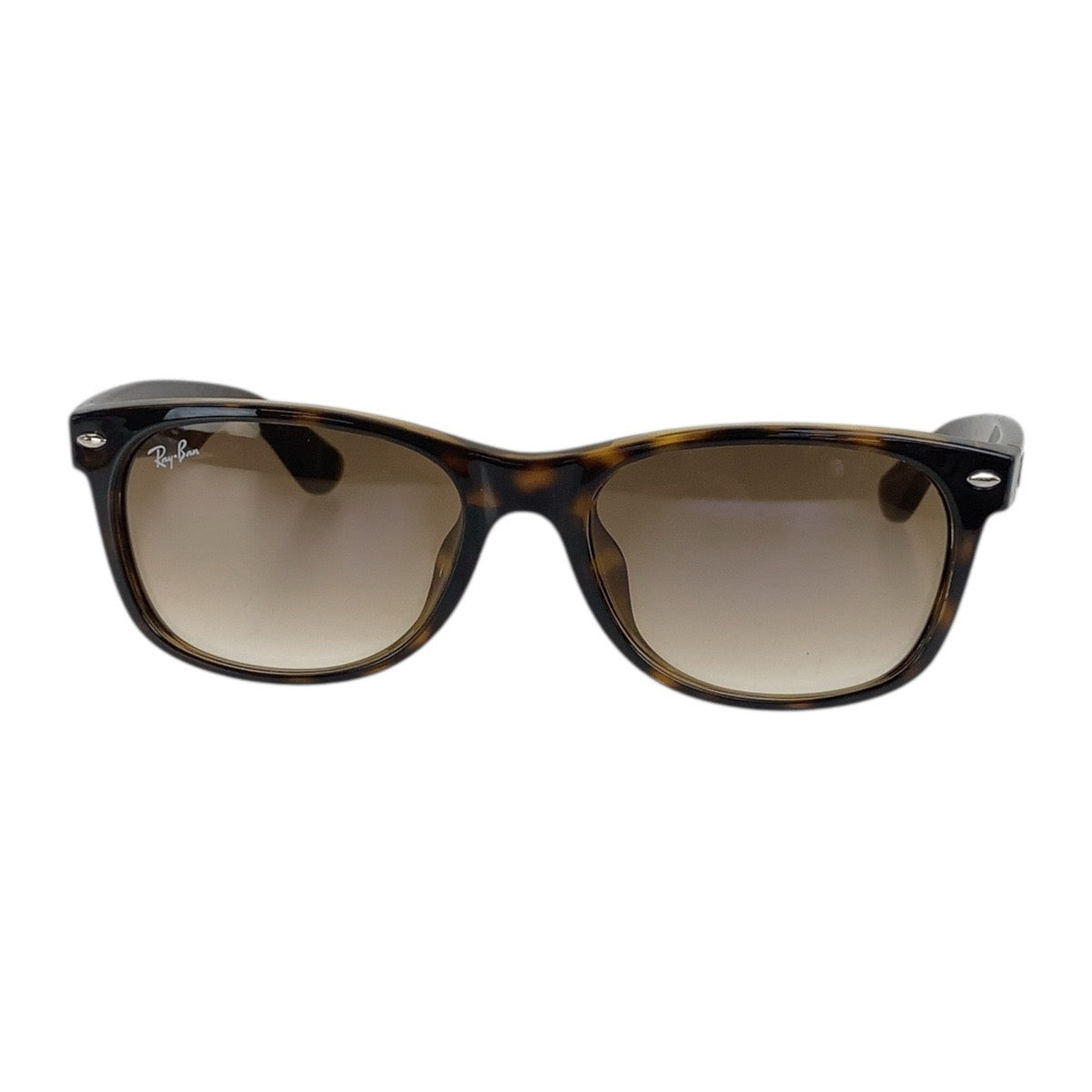 18563
Ray-Ban レイバン NEW WAYFARER ブラウン シルバー金具 プラスチック RB2132-F 710/51 55□18 2N サングラス ウェリントン  メンズ AB10