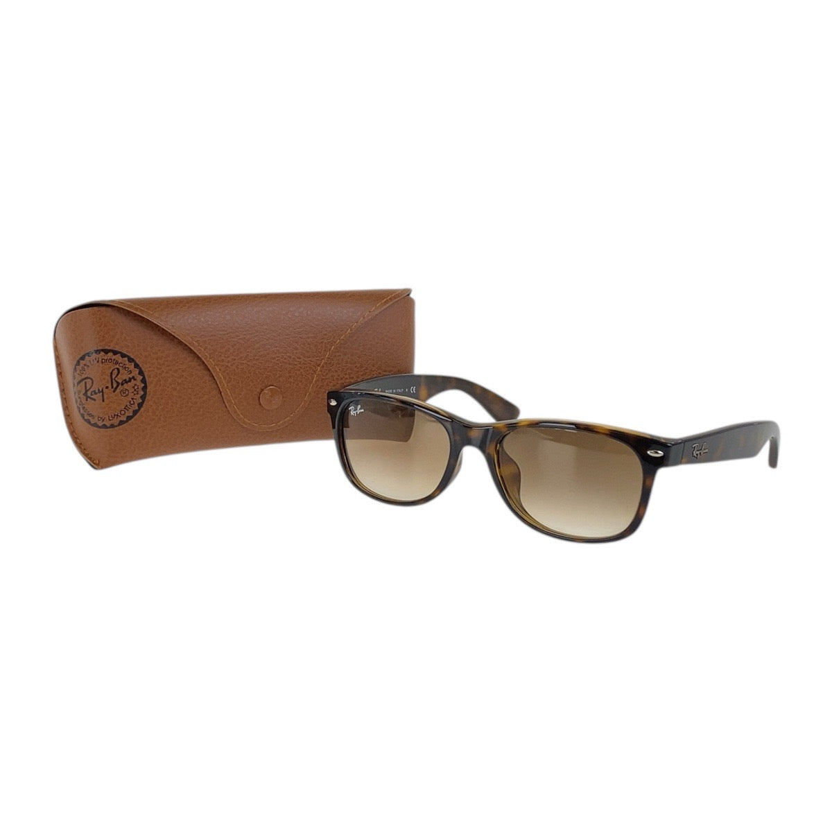18563
Ray-Ban レイバン NEW WAYFARER ブラウン シルバー金具 プラスチック RB2132-F 710/51 55□18 2N サングラス ウェリントン  メンズ AB10