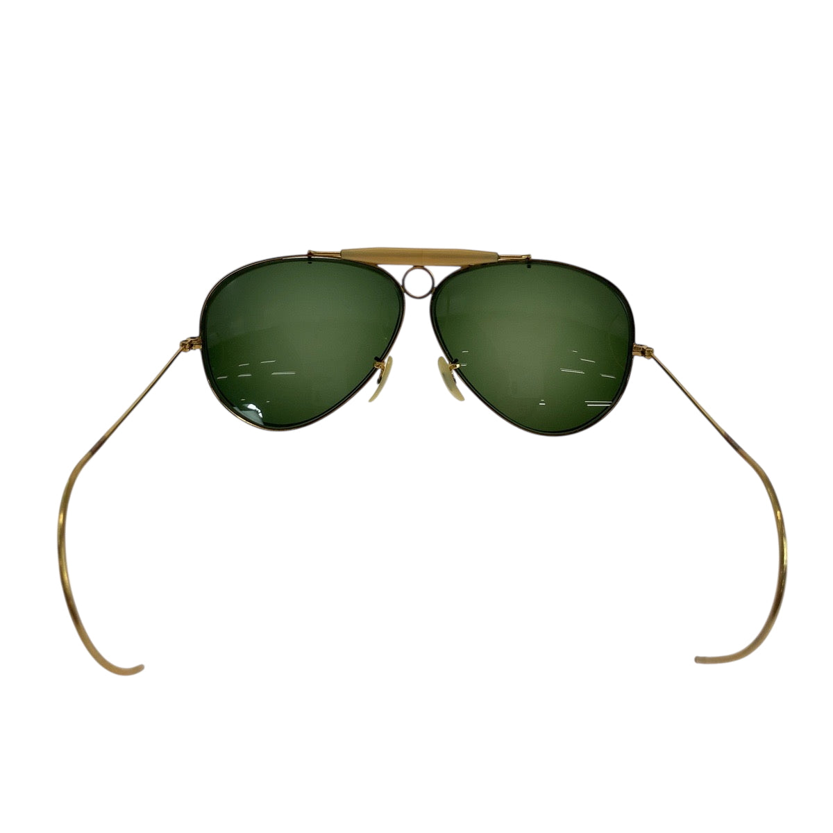 18564
Ray-Ban レイバン ヴィンテージ シューター ゴールド グリーン チタン サングラス ティアドロップ  メンズ AB10