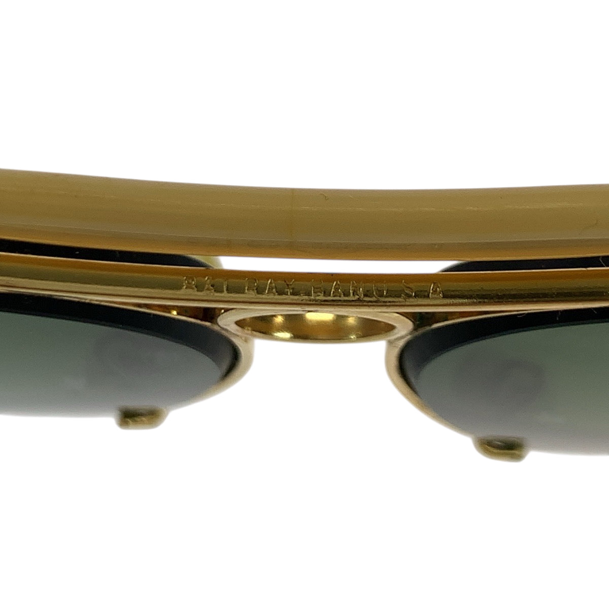 18564
Ray-Ban レイバン ヴィンテージ シューター ゴールド グリーン チタン サングラス ティアドロップ  メンズ AB10