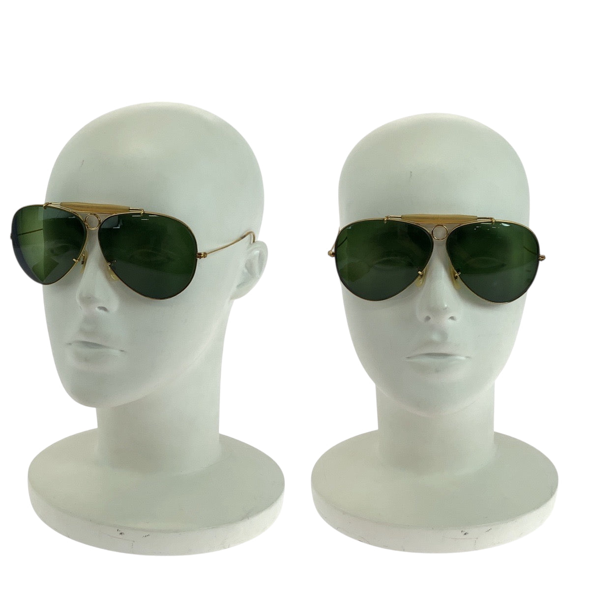 18564
Ray-Ban レイバン ヴィンテージ シューター ゴールド グリーン チタン サングラス ティアドロップ  メンズ AB10
