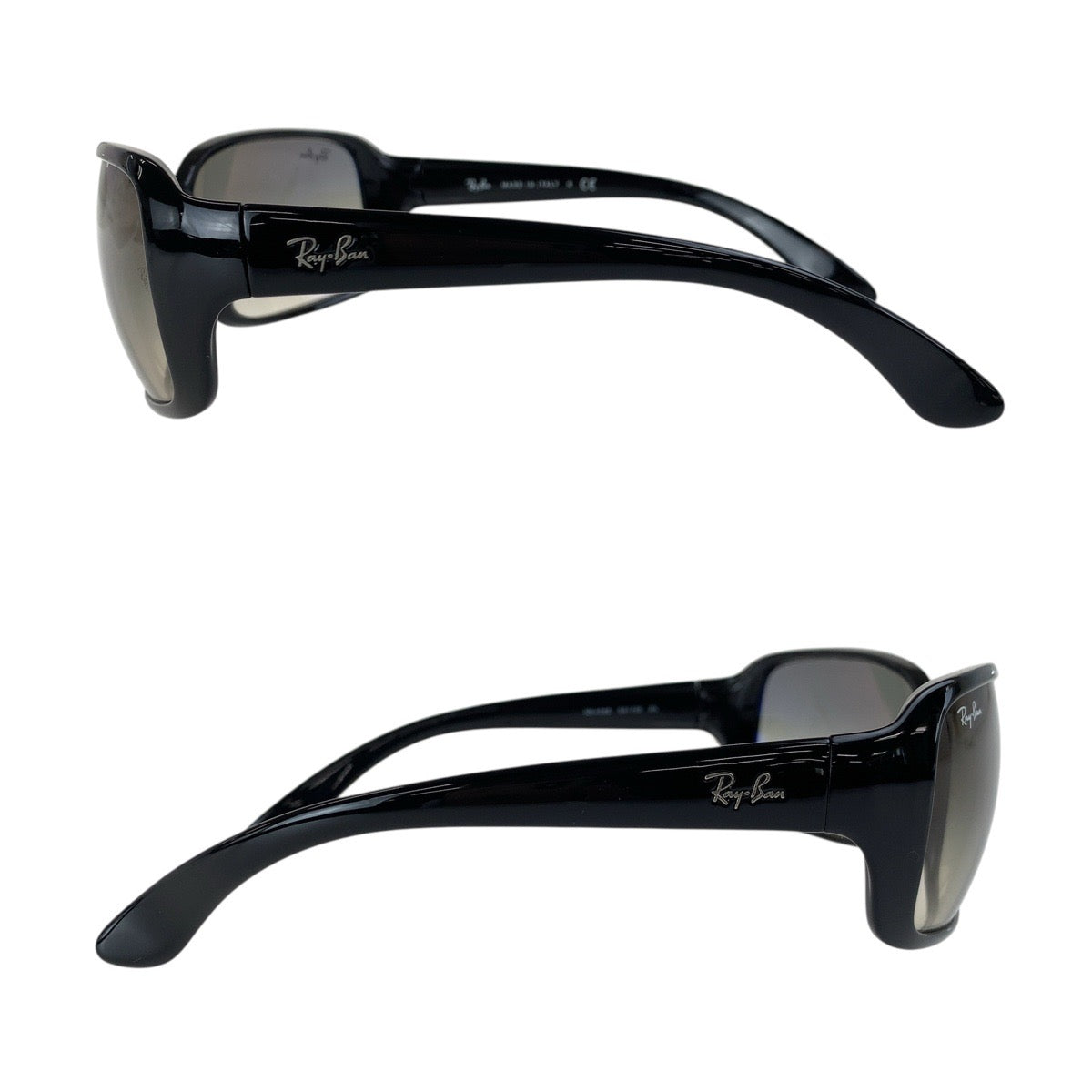 18565
Ray-Ban レイバン ブラック 黒 シルバー金具 プラスチック RB 4068 601/32 2N サングラス スクエア  メンズ ABP10
