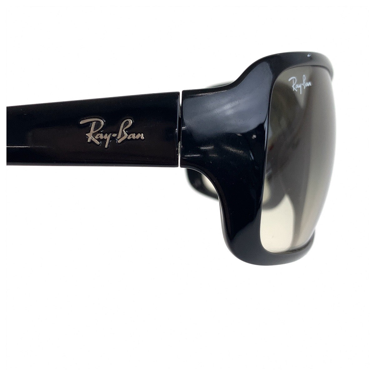 18565
Ray-Ban レイバン ブラック 黒 シルバー金具 プラスチック RB 4068 601/32 2N サングラス スクエア  メンズ ABP10