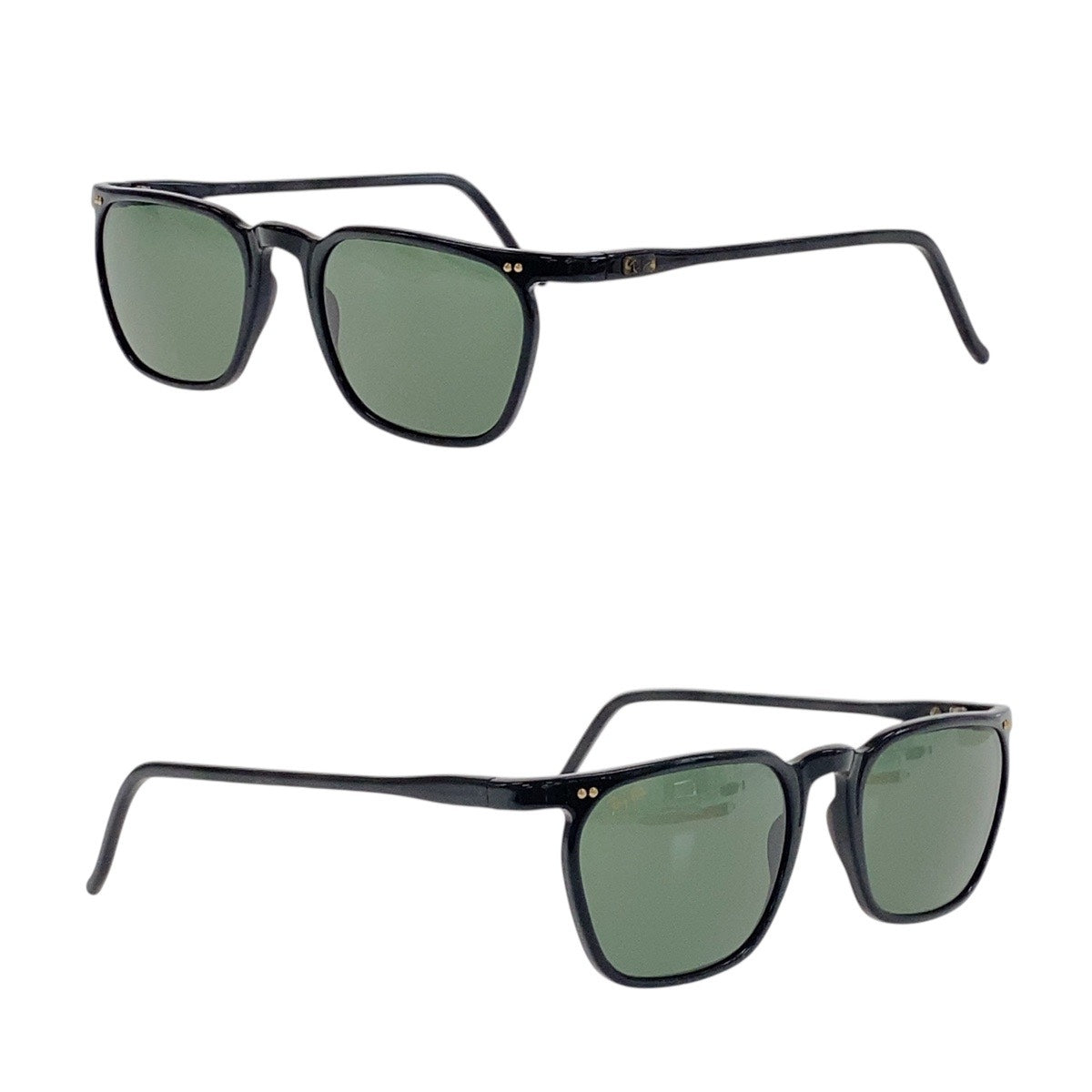 18567
Ray-Ban レイバン ヴィンテージ B&L RAY-BAN U.S.A グリーン ブラック ゴールド金具 プラスチック サングラス ウェリントン  メンズ AB12