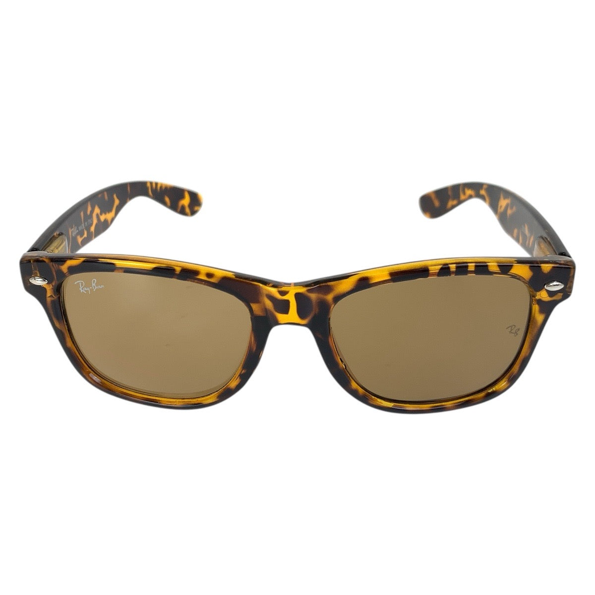 18568
Ray-Ban レイバン マーブル柄 ウェイファーラー ブラウン イエロー シルバー金具 プラスチック ZX300 JH サングラス 男女兼用 ウェリントン  メンズ ABP10