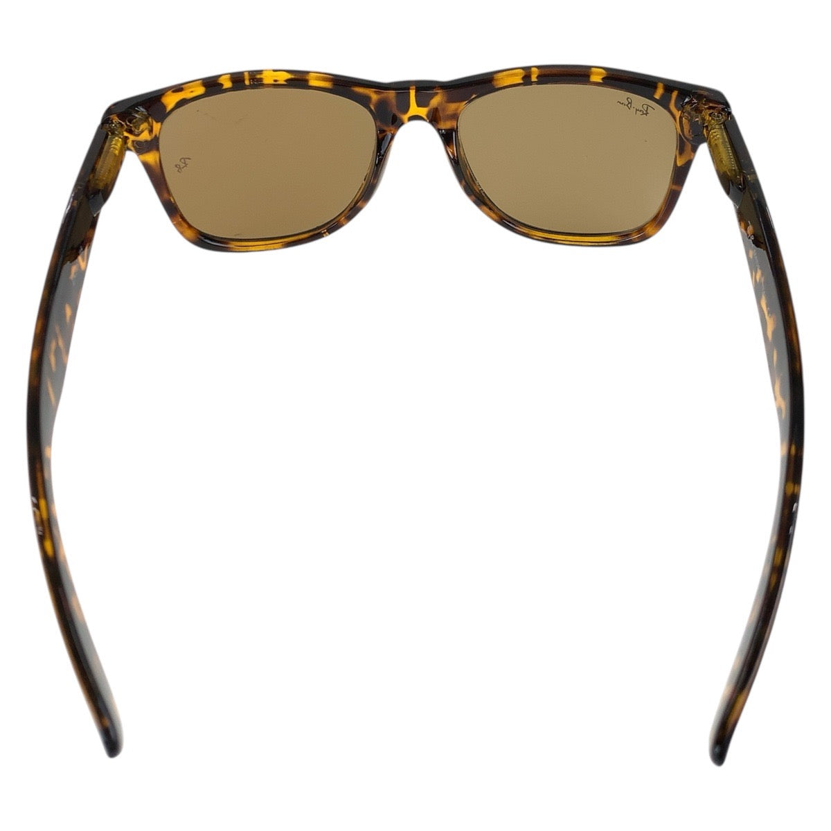 18568
Ray-Ban レイバン マーブル柄 ウェイファーラー ブラウン イエロー シルバー金具 プラスチック ZX300 JH サングラス 男女兼用 ウェリントン  メンズ ABP10