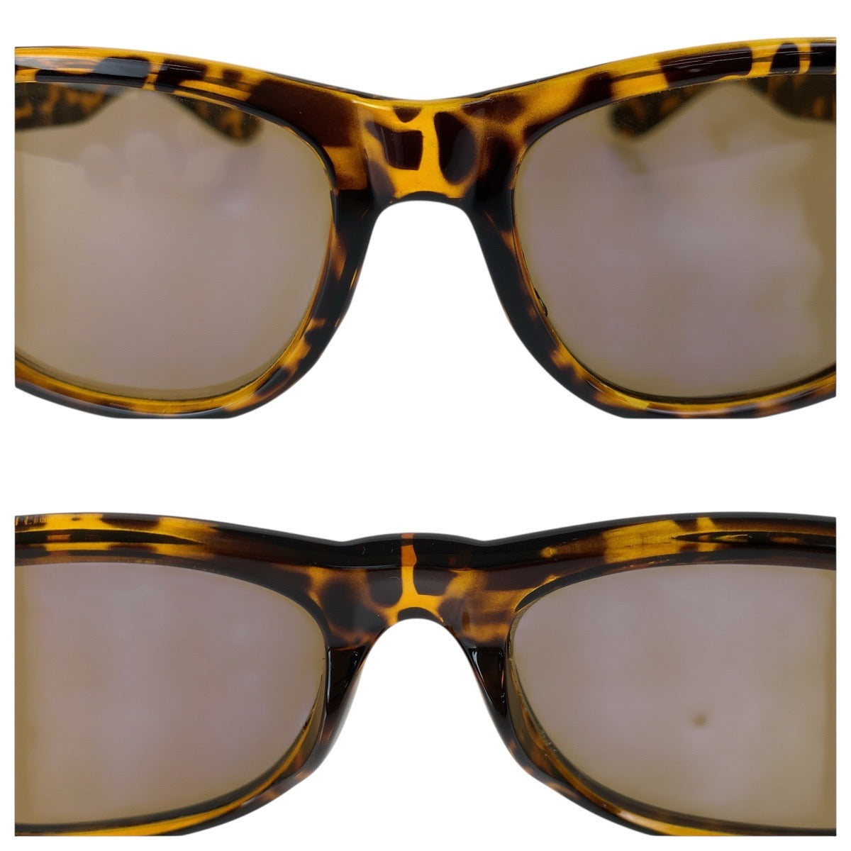 18568
Ray-Ban レイバン マーブル柄 ウェイファーラー ブラウン イエロー シルバー金具 プラスチック ZX300 JH サングラス 男女兼用 ウェリントン  メンズ ABP10