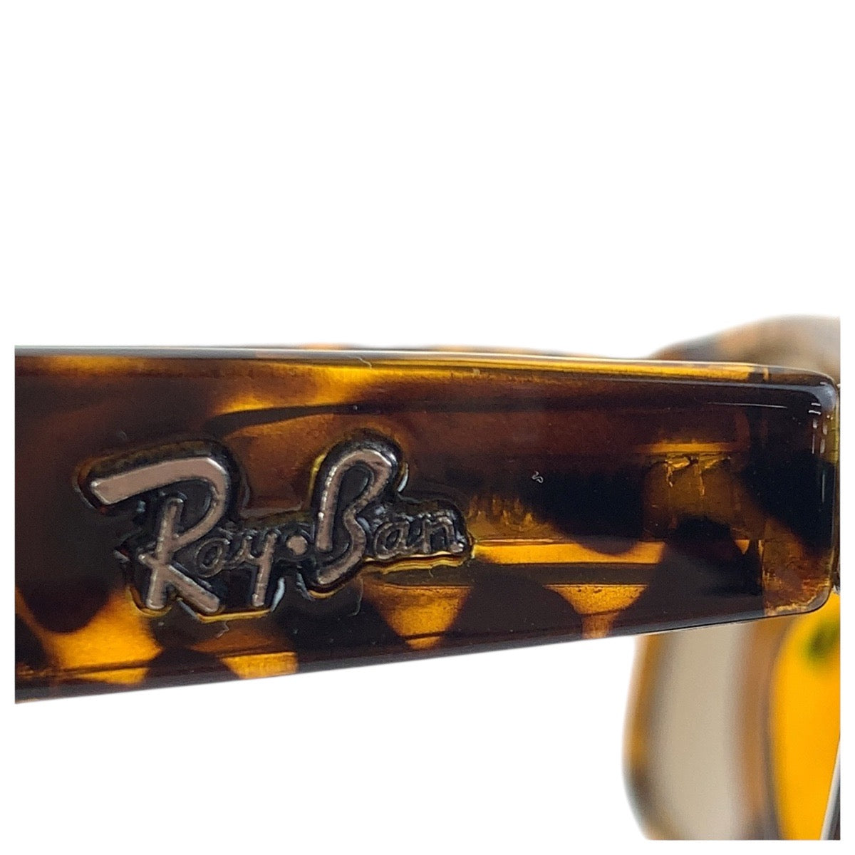 18568
Ray-Ban レイバン マーブル柄 ウェイファーラー ブラウン イエロー シルバー金具 プラスチック ZX300 JH サングラス 男女兼用 ウェリントン  メンズ ABP10
