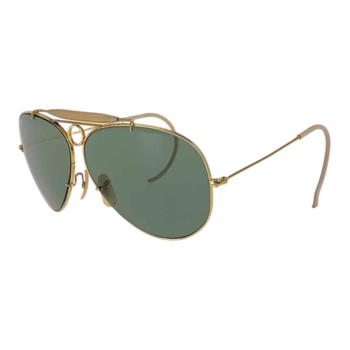 18569
Ray-Ban レイバン ヴィンテージ B&L RAY-BAN U.S.A グリーン ゴールド金具 ガラス / メタル サングラス ティアドロップ  メンズ AB12
