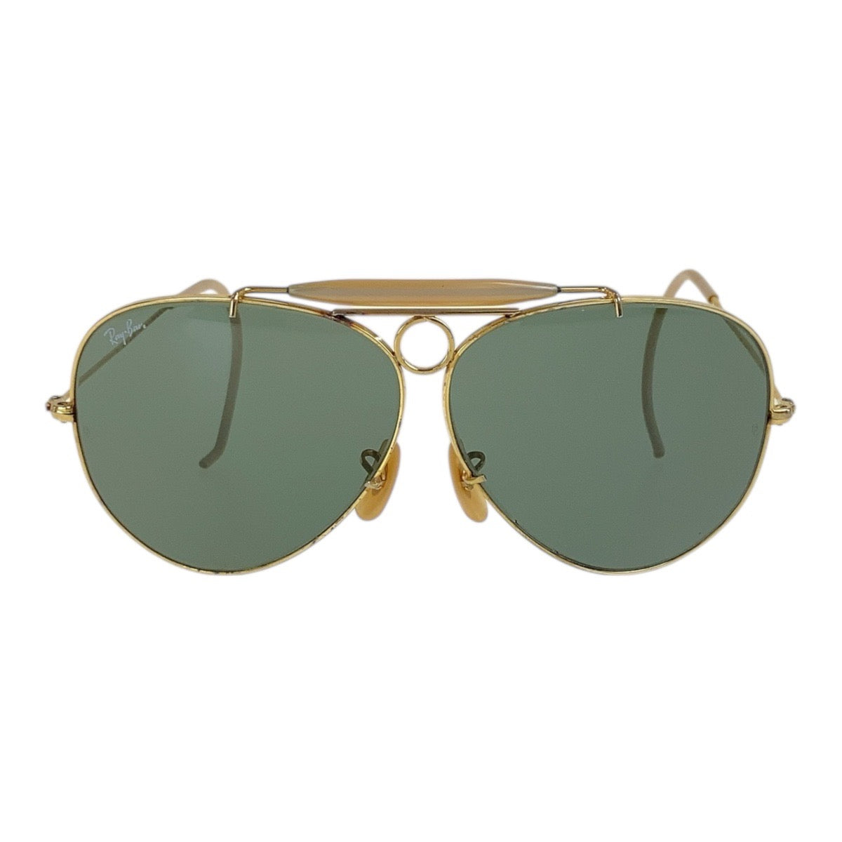 18569
Ray-Ban レイバン ヴィンテージ B&L RAY-BAN U.S.A グリーン ゴールド金具 ガラス / メタル サングラス ティアドロップ  メンズ AB12