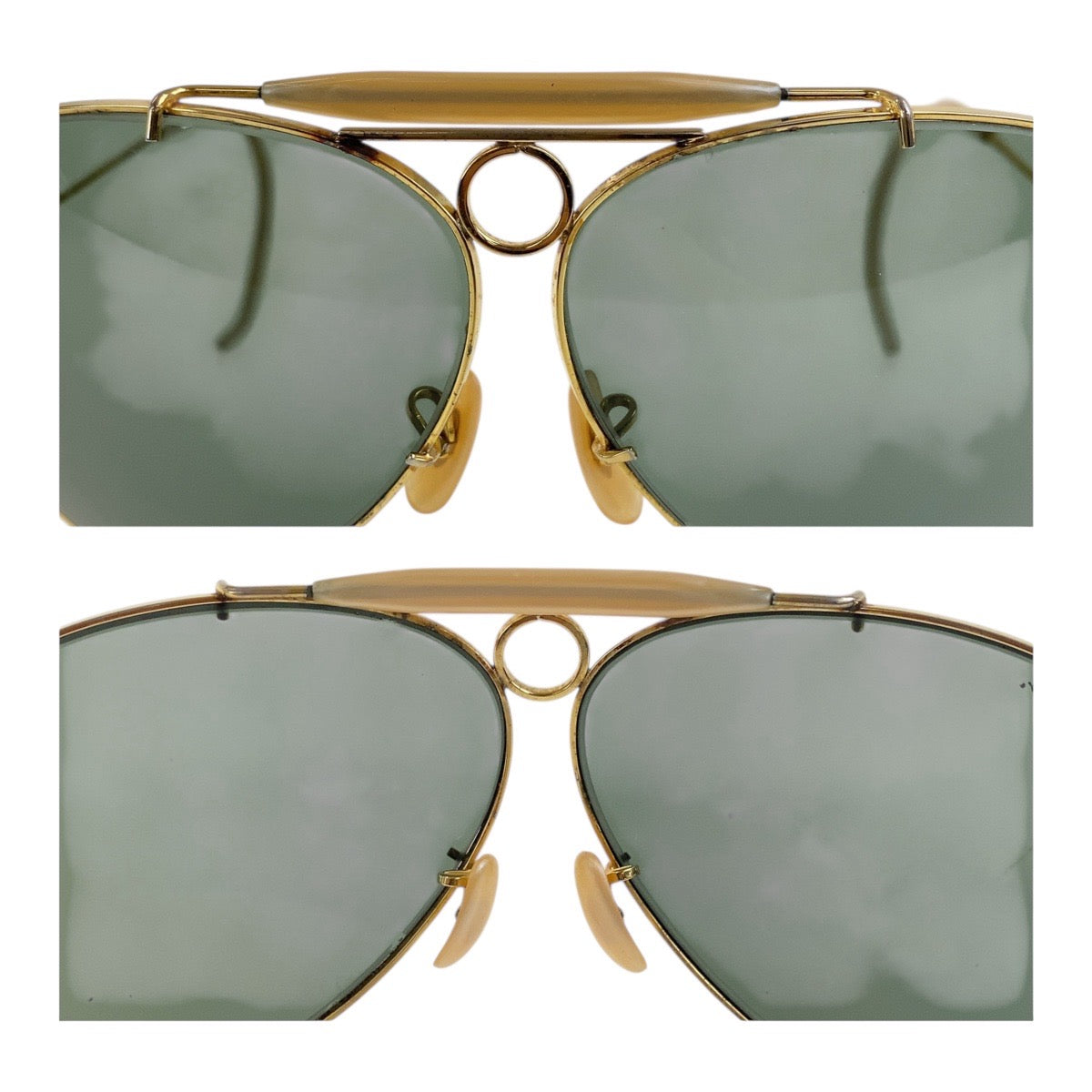 18569
Ray-Ban レイバン ヴィンテージ B&L RAY-BAN U.S.A グリーン ゴールド金具 ガラス / メタル サングラス ティアドロップ  メンズ AB12