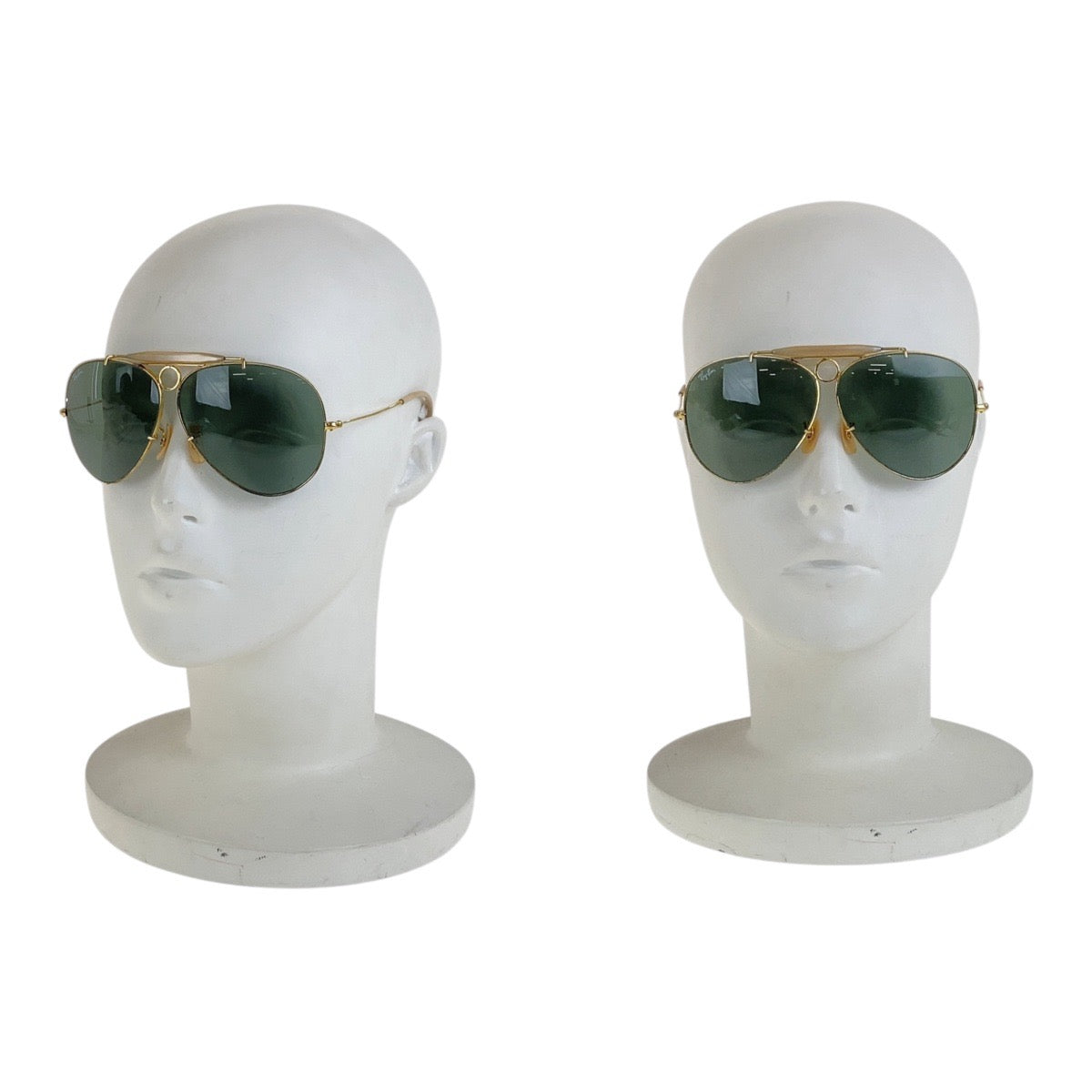 18569
Ray-Ban レイバン ヴィンテージ B&L RAY-BAN U.S.A グリーン ゴールド金具 ガラス / メタル サングラス ティアドロップ  メンズ AB12