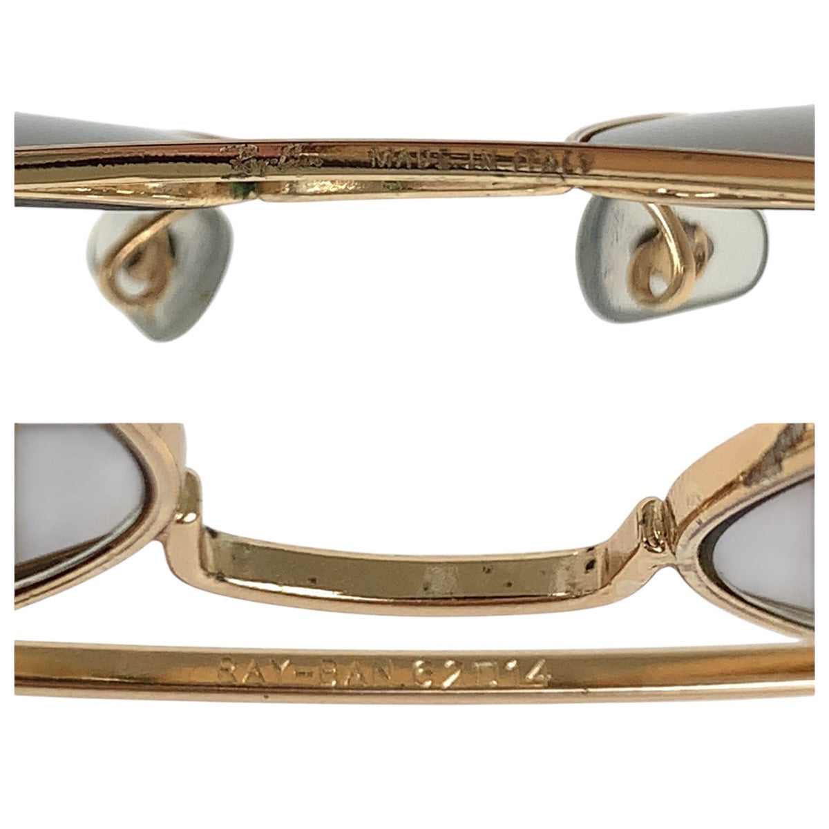 18570
Ray-Ban レイバン アビエーター ゴールド ブラウン メタル 62◻︎14 サングラス 男女兼用 ティアドロップ  メンズ ABP12