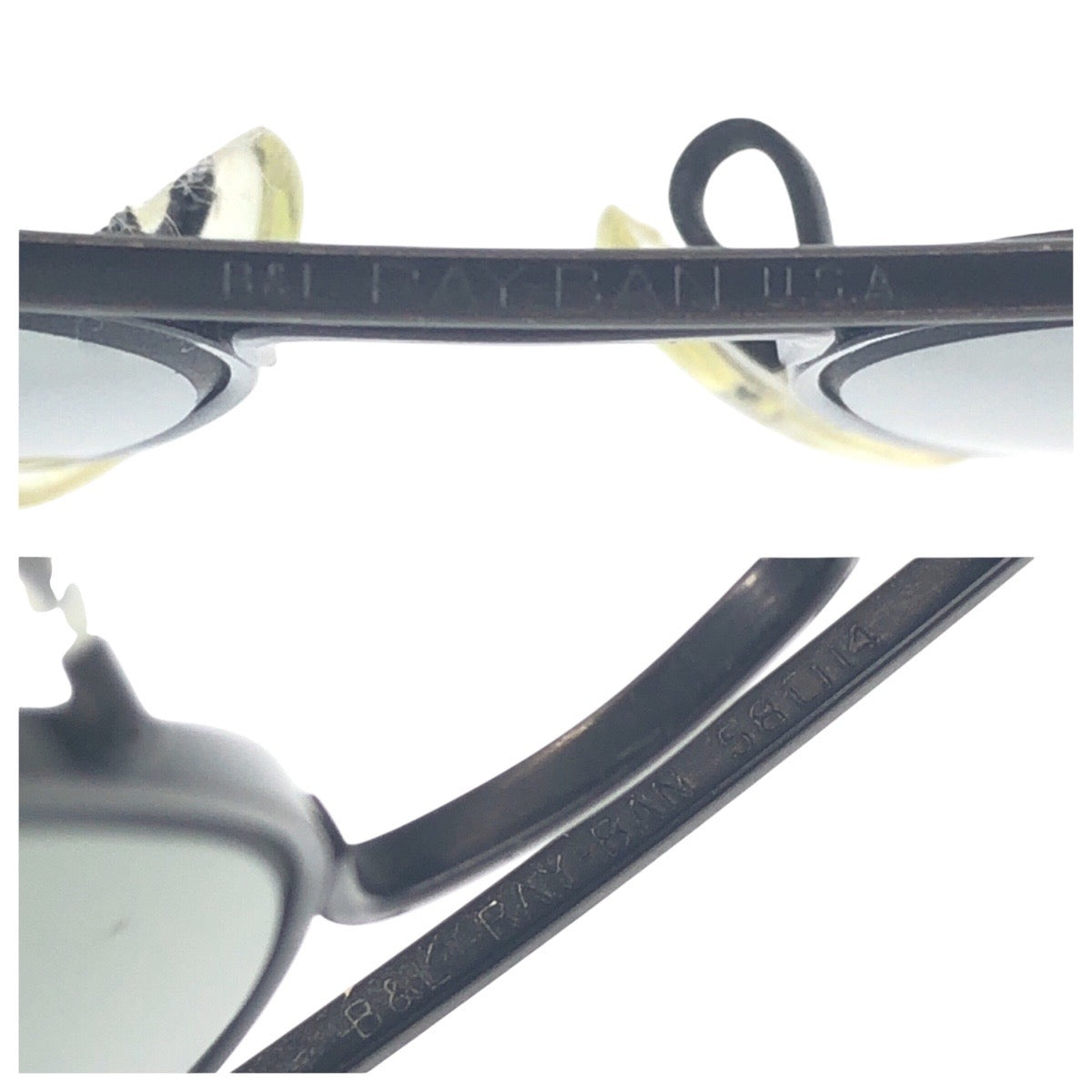 18571
Ray-Ban レイバン ヴィンテージ ボシュロム アビエーター ブラック 黒 メタル 58◻︎14 サングラス 男女兼用 ティアドロップ  メンズ AB12