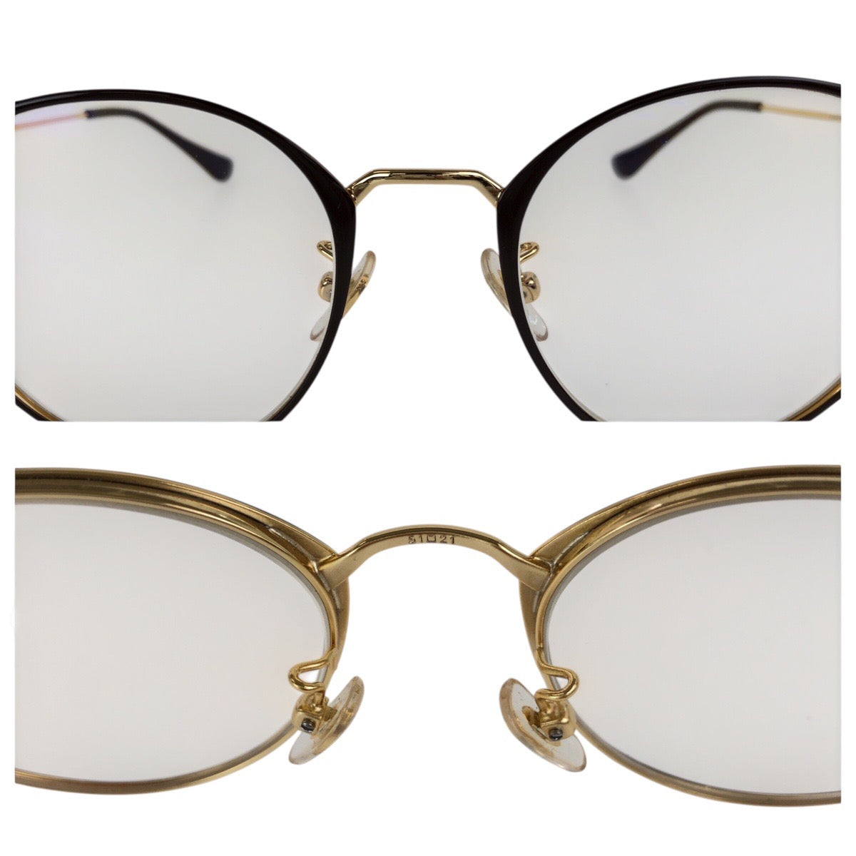 18572
Ray-Ban レイバン ブラウン ゴールド メタル RB6378F 2905 51◻︎21 145 メガネ 男女兼用  レディース ABP10