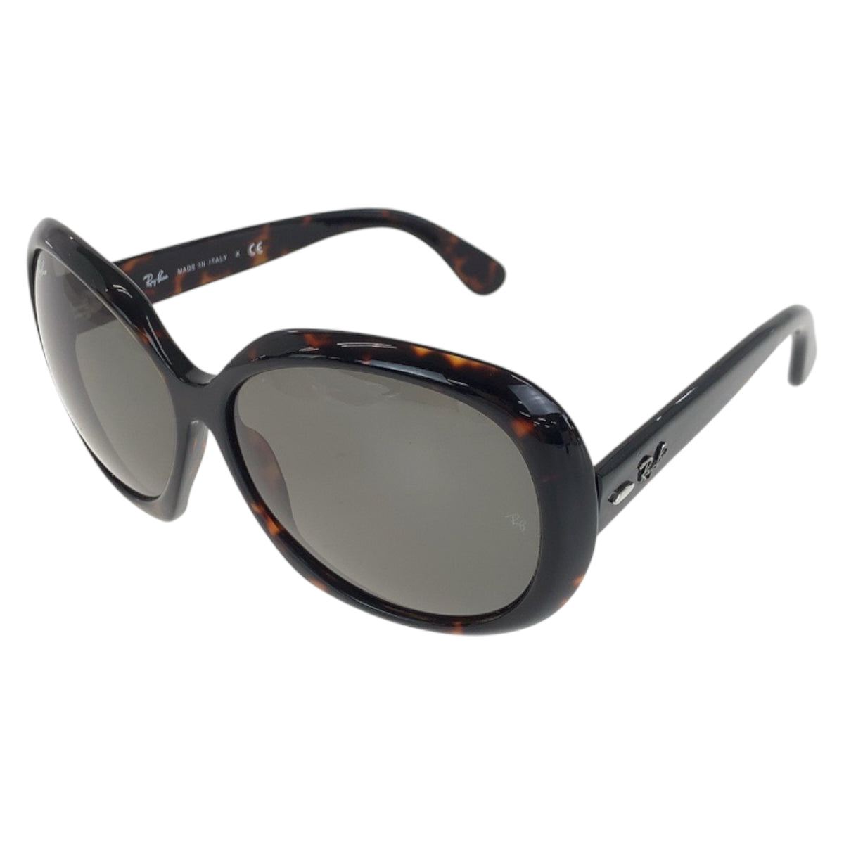18573
Ray-Ban レイバン マーブル柄 ジャッキー ブラウン シルバー金具 プラスチック RB4098 JACKIE OHH II 710/71 3N サングラス 男女兼用 スクエア  レディース ABP10