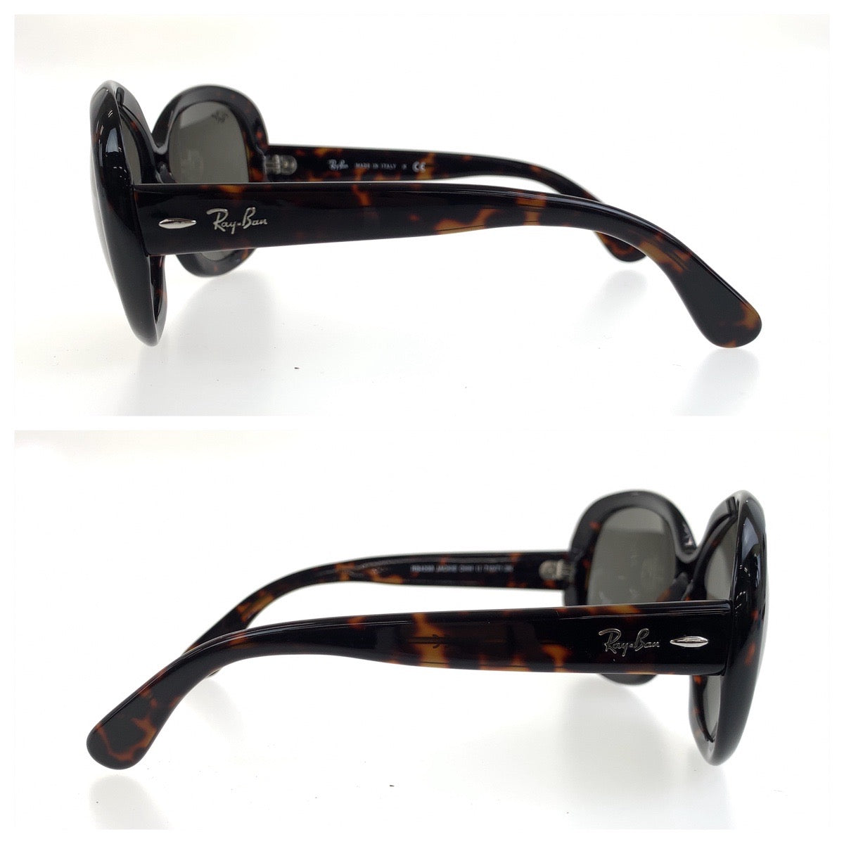 18573
Ray-Ban レイバン マーブル柄 ジャッキー ブラウン シルバー金具 プラスチック RB4098 JACKIE OHH II 710/71 3N サングラス 男女兼用 スクエア  レディース ABP10