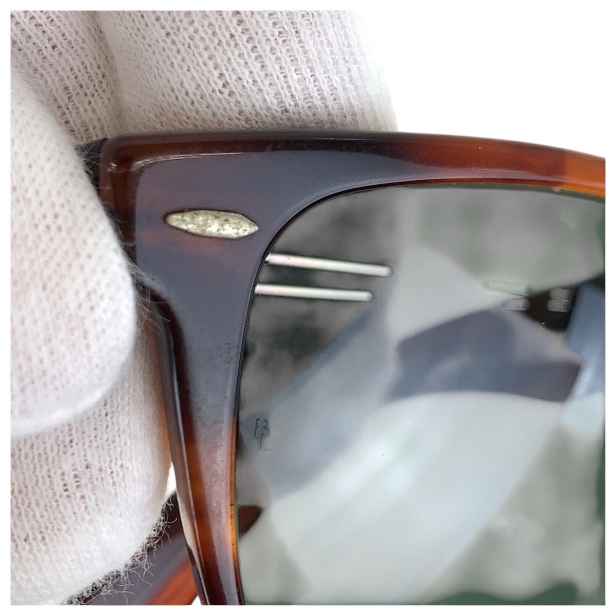 18574
Ray-Ban レイバン ヴィンテージ ボシュロム ウェイファーラー ブラウン シルバー金具 プラスチック サングラス 男女兼用 ウェリントン  メンズ AB12