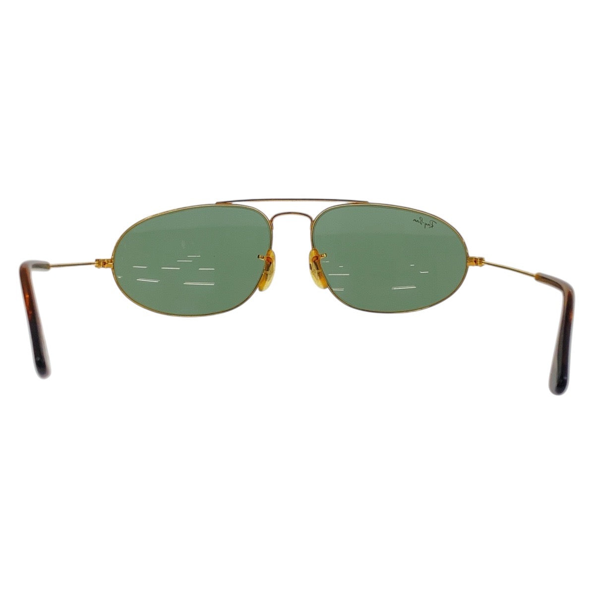 18575
Ray-Ban レイバン ヴィンテージ B&L RAY-BAN U.S.A グリーン ゴールド金具 ガラス / メタル W1507 WRBJ 58▫︎16 サングラス ティアドロップ  メンズ AB15