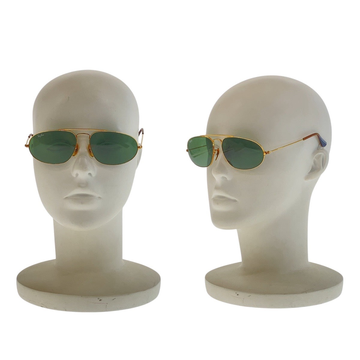 18575
Ray-Ban レイバン ヴィンテージ B&L RAY-BAN U.S.A グリーン ゴールド金具 ガラス / メタル W1507 WRBJ 58▫︎16 サングラス ティアドロップ  メンズ AB15