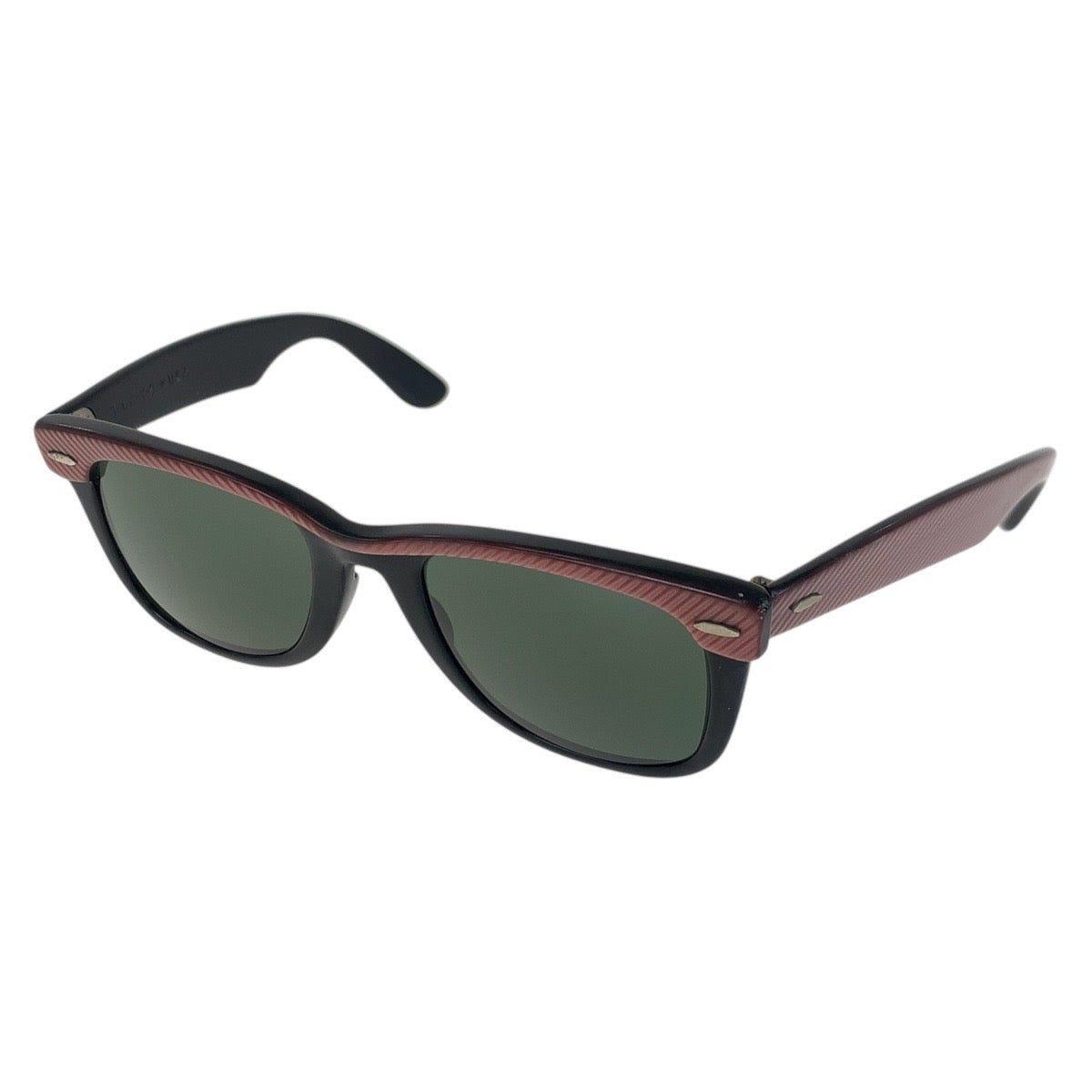 18576
Ray-Ban レイバン ヴィンテージ ボシュロム ウェイファーラー ピンク ブラック シルバー金具 プラスチック B&L 5022 サングラス 男女兼用 ウェリントン  メンズ AB14