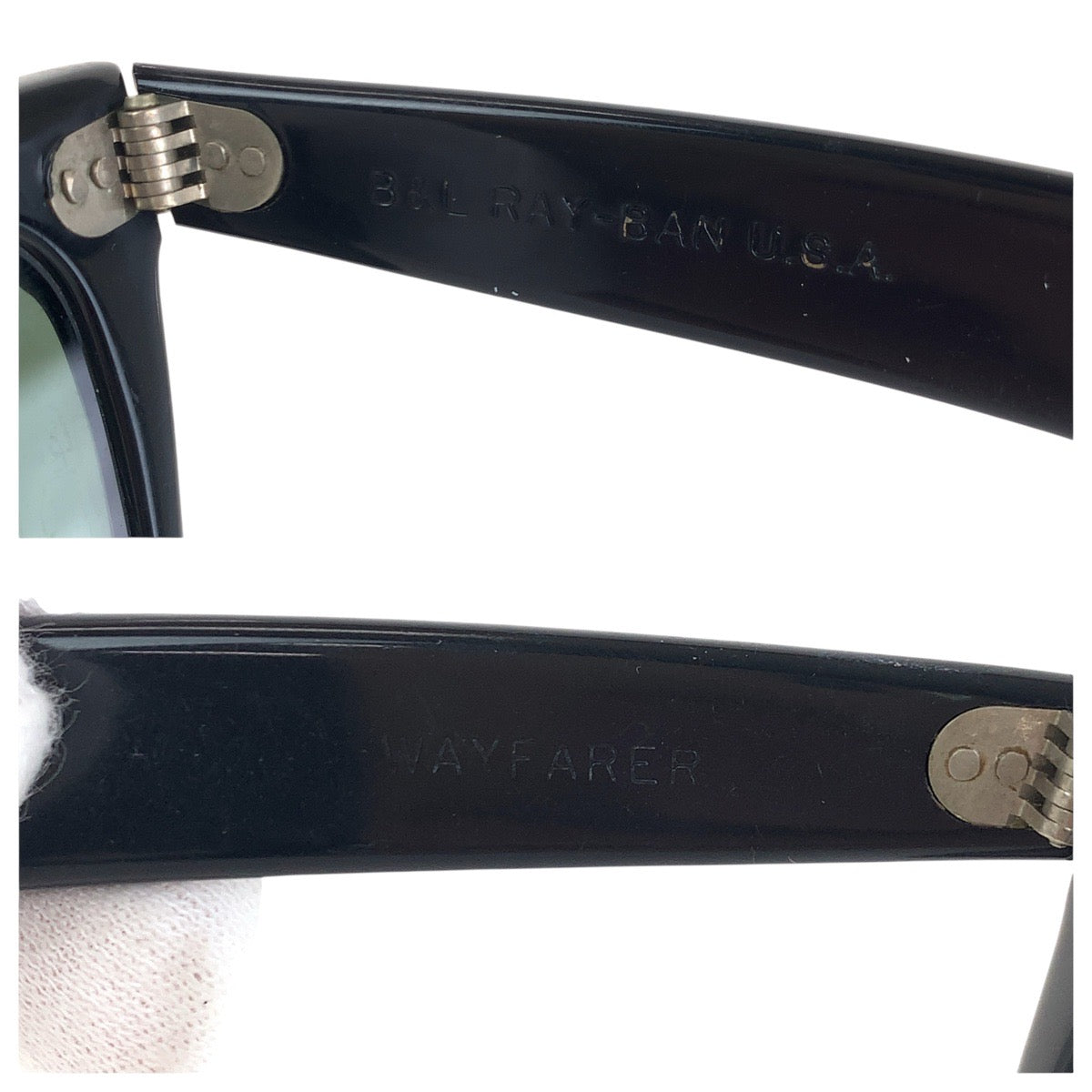 18576
Ray-Ban レイバン ヴィンテージ ボシュロム ウェイファーラー ピンク ブラック シルバー金具 プラスチック B&L 5022 サングラス 男女兼用 ウェリントン  メンズ AB14