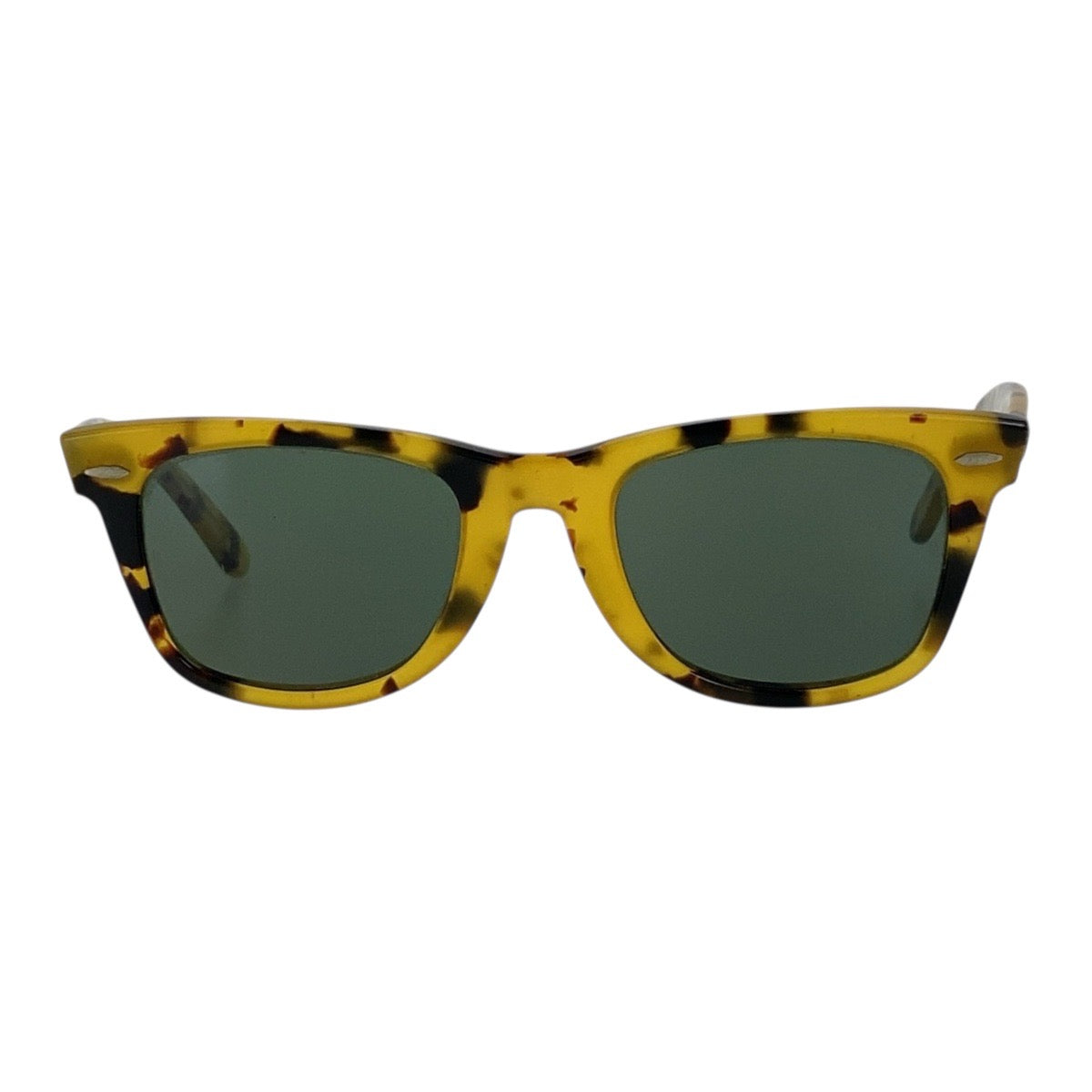 18577
Ray-Ban レイバン ヴィンテージ B&L RAY-BAN U.S.A WAYFARER イエロー ブラック シルバー金具 プラスチック B&L 5022 サングラス ウェリントン  メンズ AB20