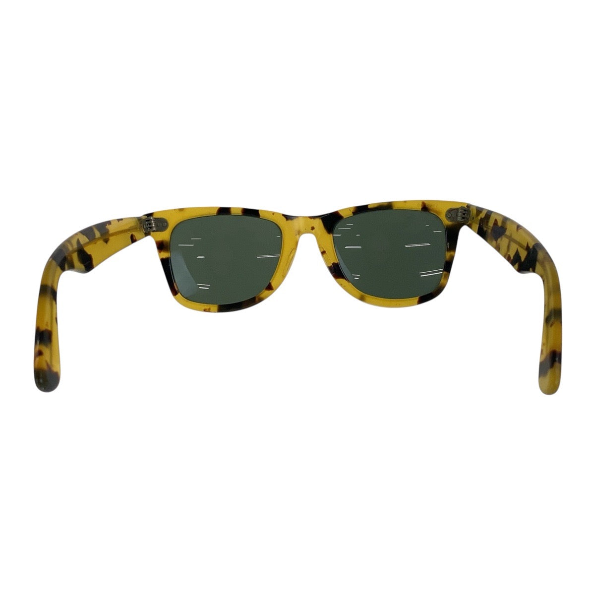 18577
Ray-Ban レイバン ヴィンテージ B&L RAY-BAN U.S.A WAYFARER イエロー ブラック シルバー金具 プラスチック B&L 5022 サングラス ウェリントン  メンズ AB20