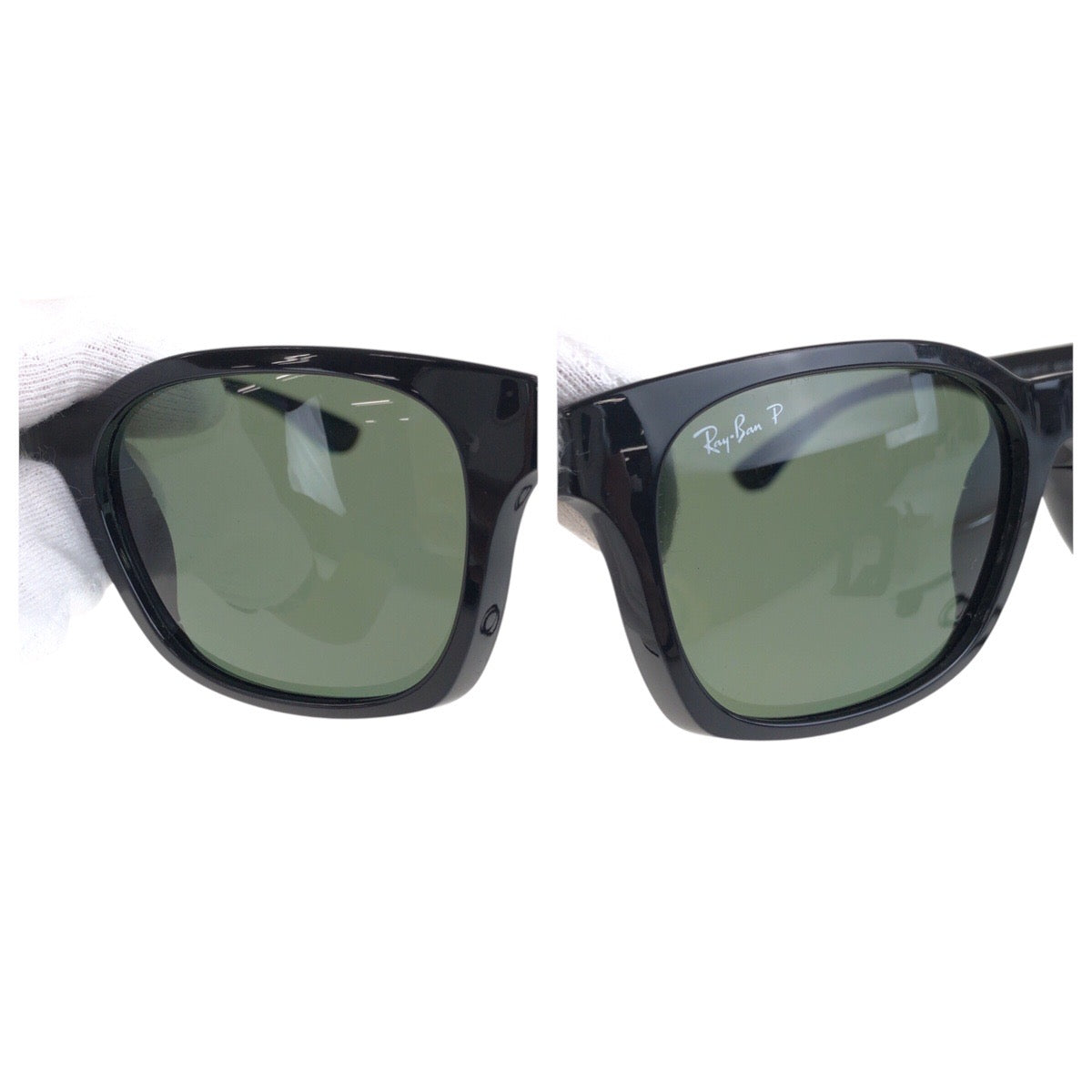 18579
Ray-Ban レイバン ウェイファーラー ブラック 黒 シルバー金具 プラスチック RB4197-F 601/9A 56◻︎20 3P サングラス 男女兼用 ウェリントン  メンズ A11