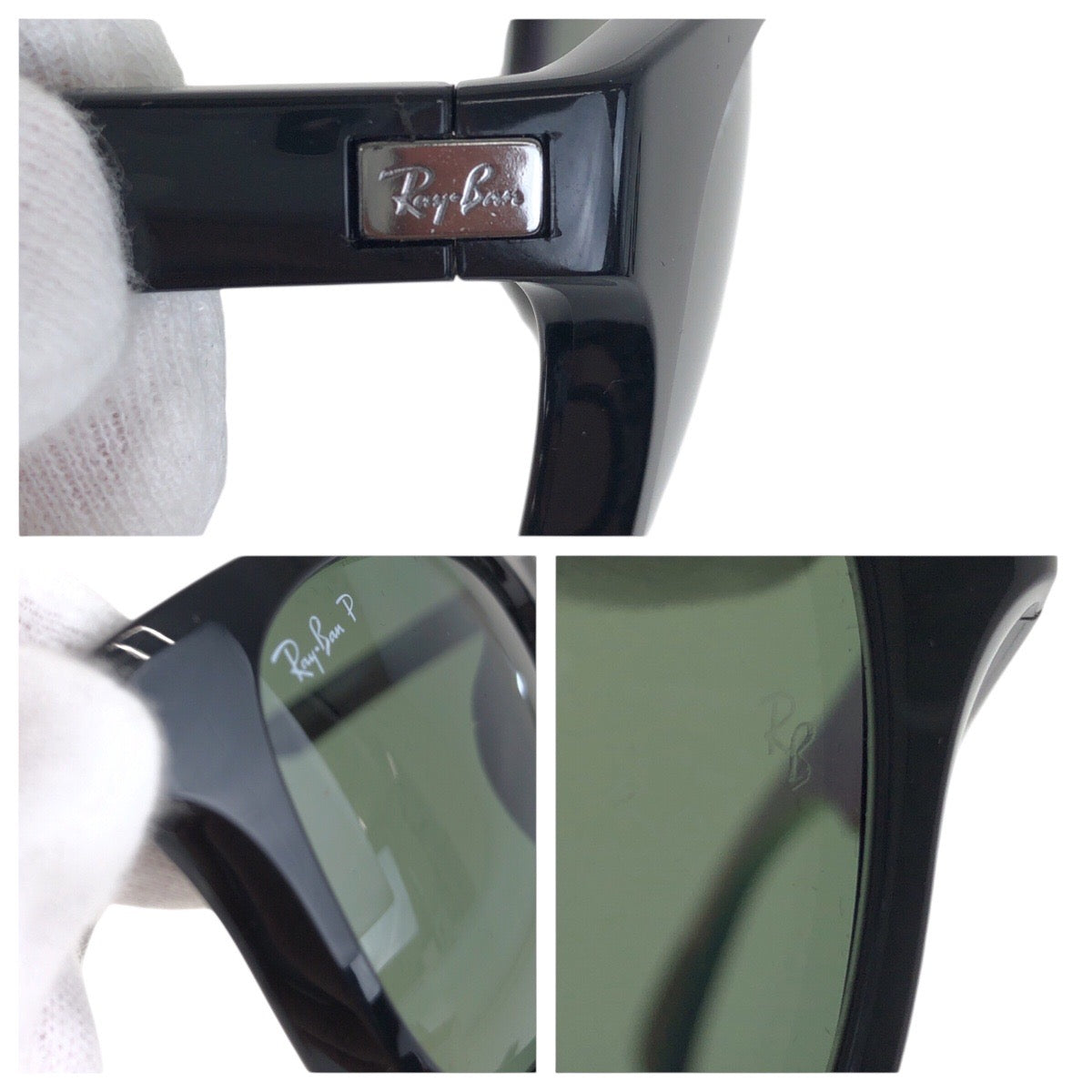 18579
Ray-Ban レイバン ウェイファーラー ブラック 黒 シルバー金具 プラスチック RB4197-F 601/9A 56◻︎20 3P サングラス 男女兼用 ウェリントン  メンズ A11