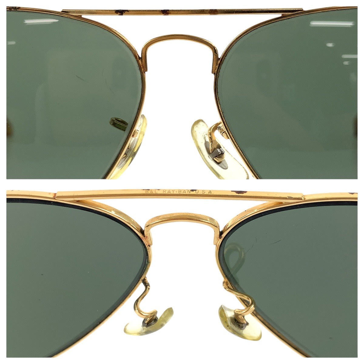 18580
Ray-Ban レイバン ヴィンテージ ボシュロム アビエーター ゴールド メタル 58◻︎14 サングラス 男女兼用 ティアドロップ  メンズ AB10