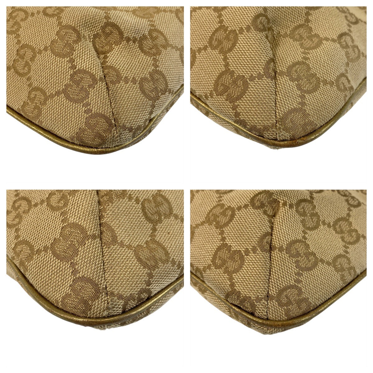 18581
GUCCI グッチ シェリーライン ベージュ ピンク ゴールド金具 GGキャンバス 410766 ショルダーバッグ メッセンジャーバッグ レディース AB40