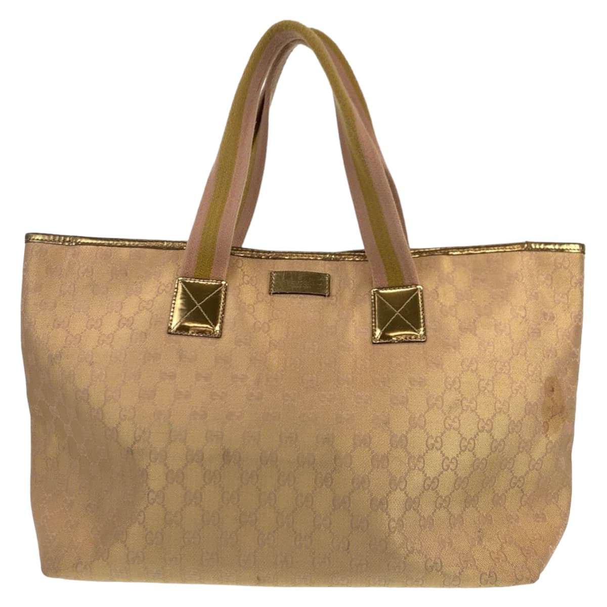 18583
GUCCI グッチ ベージュ ゴールド GGキャンバス 267474 001013 トートバッグ ショルダーバッグ  レディース AB39