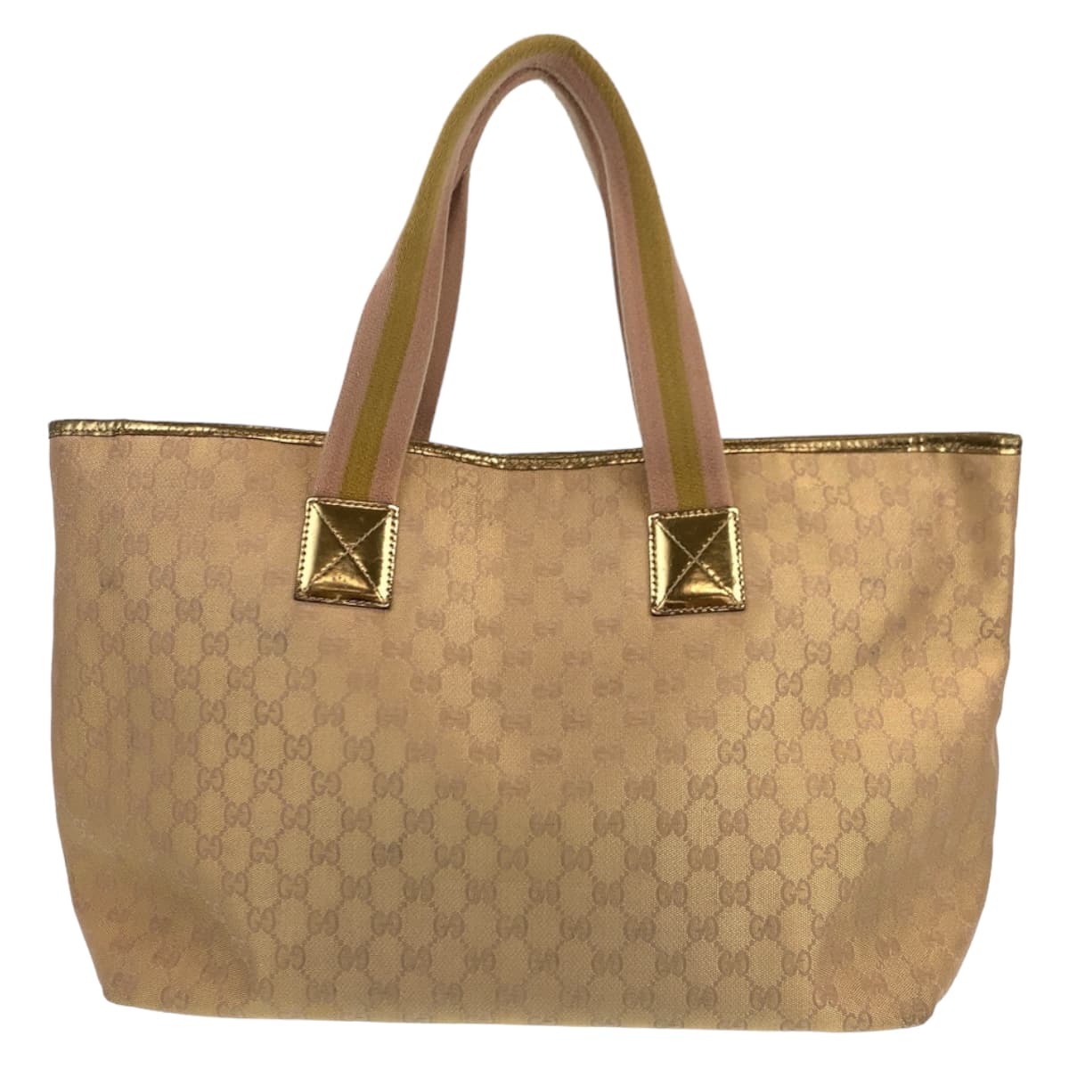 18583
GUCCI グッチ ベージュ ゴールド GGキャンバス 267474 001013 トートバッグ ショルダーバッグ  レディース AB39