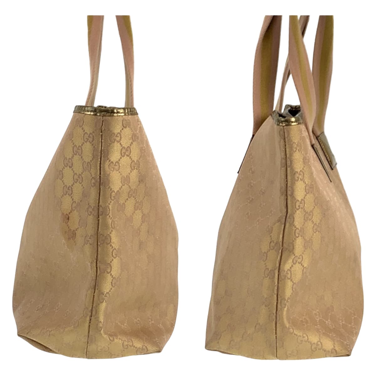 18583
GUCCI グッチ ベージュ ゴールド GGキャンバス 267474 001013 トートバッグ ショルダーバッグ  レディース AB39