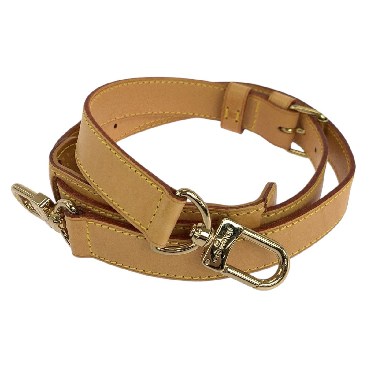 18611
LOUIS VUITTON ルイヴィトン ショルダーストラップのみ ブラウン ゴールド金具 レザー ショルダーバッグ  レディース AB25