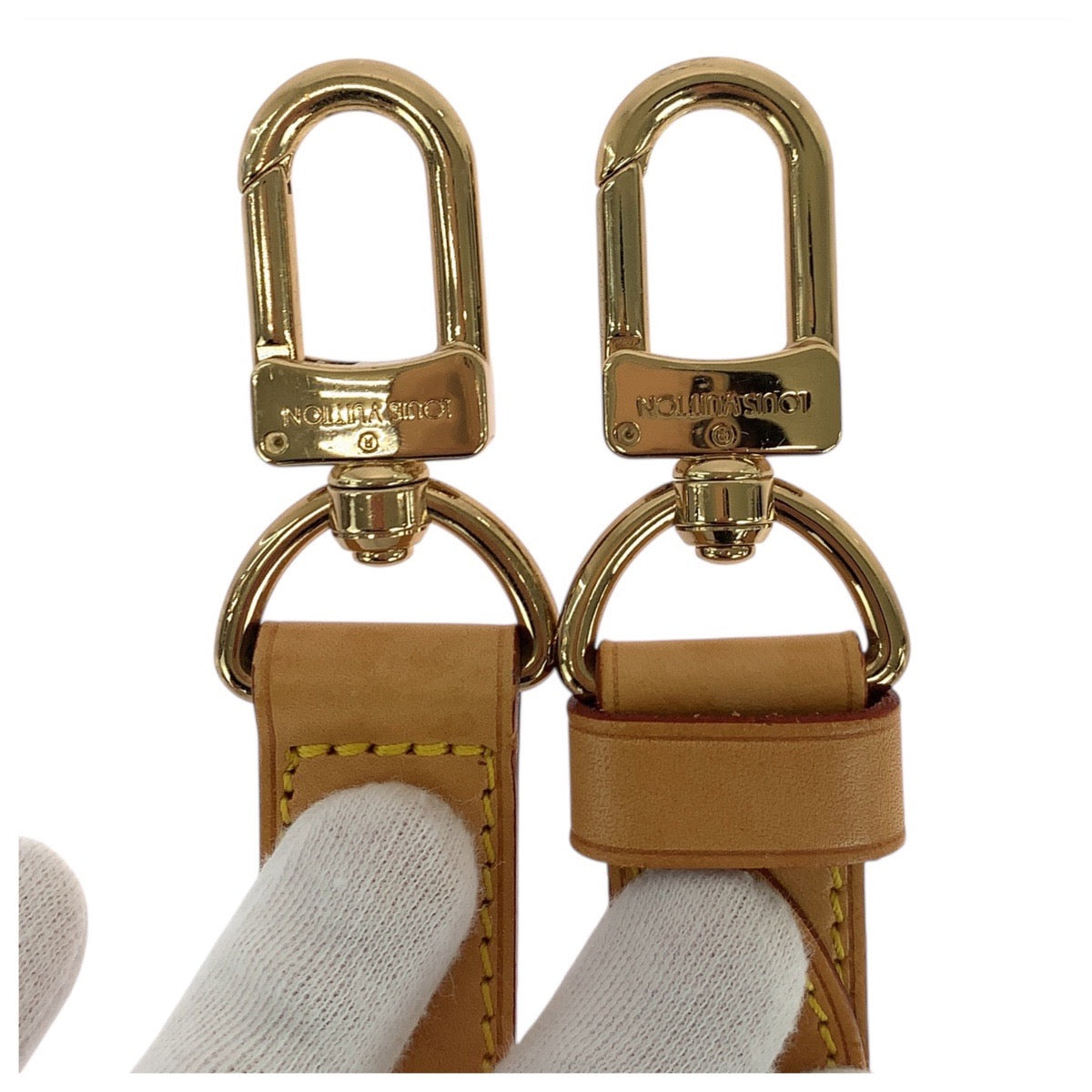 18611
LOUIS VUITTON ルイヴィトン ショルダーストラップのみ ブラウン ゴールド金具 レザー ショルダーバッグ  レディース AB25