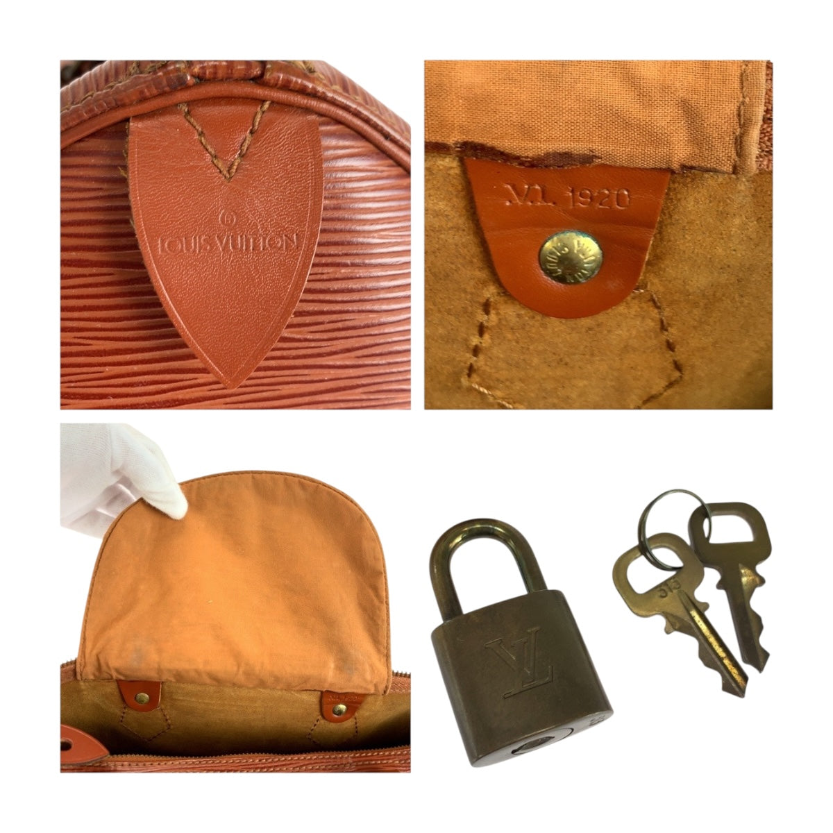 18613
LOUIS VUITTON ルイヴィトン エピ スピーディ35 ケニアブラウン ブラウン ゴールド金具 エピレザー M42993 ハンドバッグ ボストンバッグ レディース AB45
