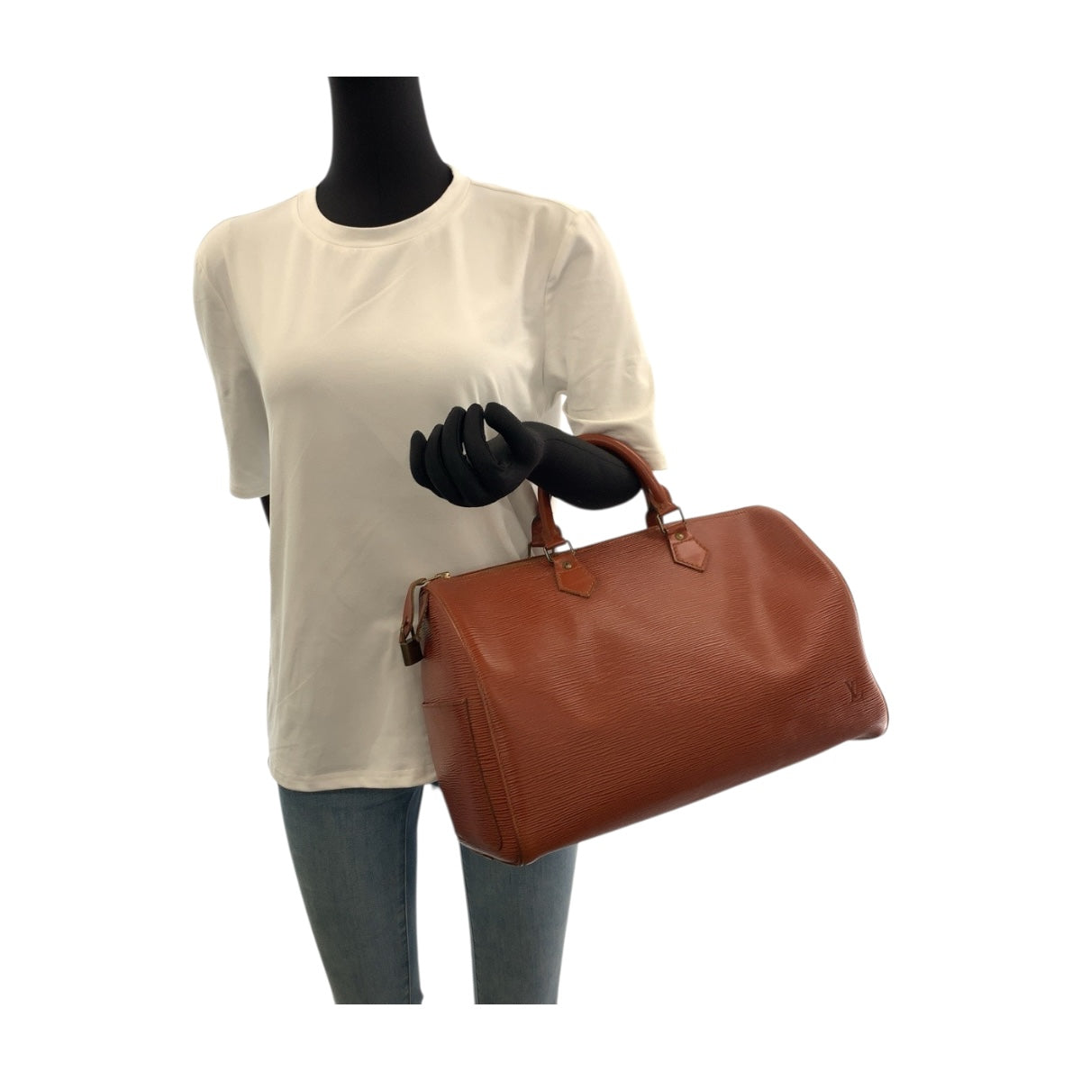 18613
LOUIS VUITTON ルイヴィトン エピ スピーディ35 ケニアブラウン ブラウン ゴールド金具 エピレザー M42993 ハンドバッグ ボストンバッグ レディース AB45