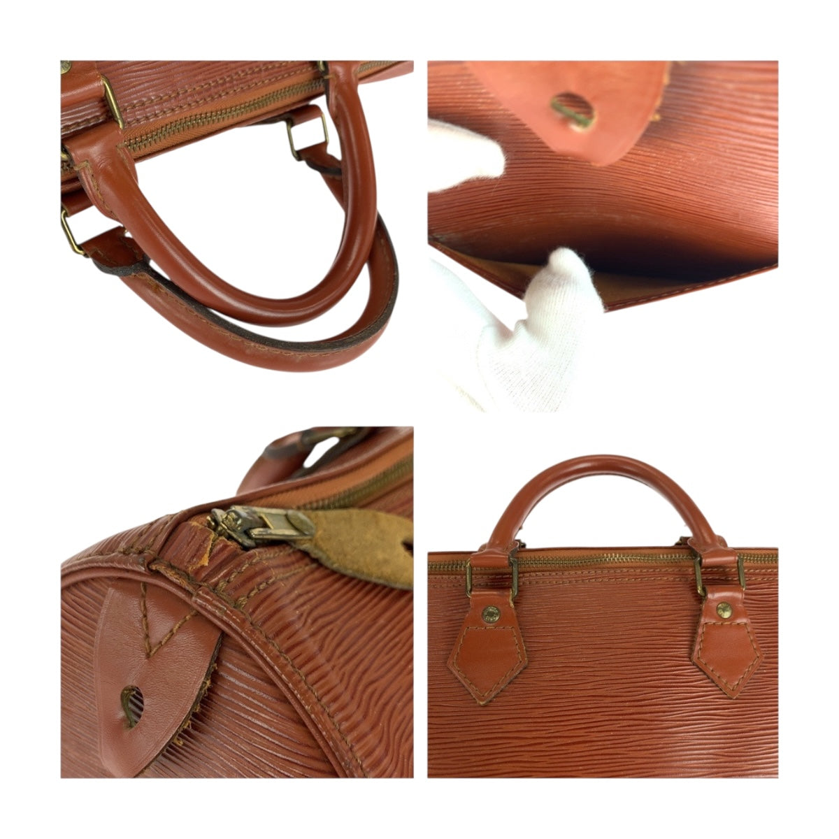 18613
LOUIS VUITTON ルイヴィトン エピ スピーディ35 ケニアブラウン ブラウン ゴールド金具 エピレザー M42993 ハンドバッグ ボストンバッグ レディース AB45