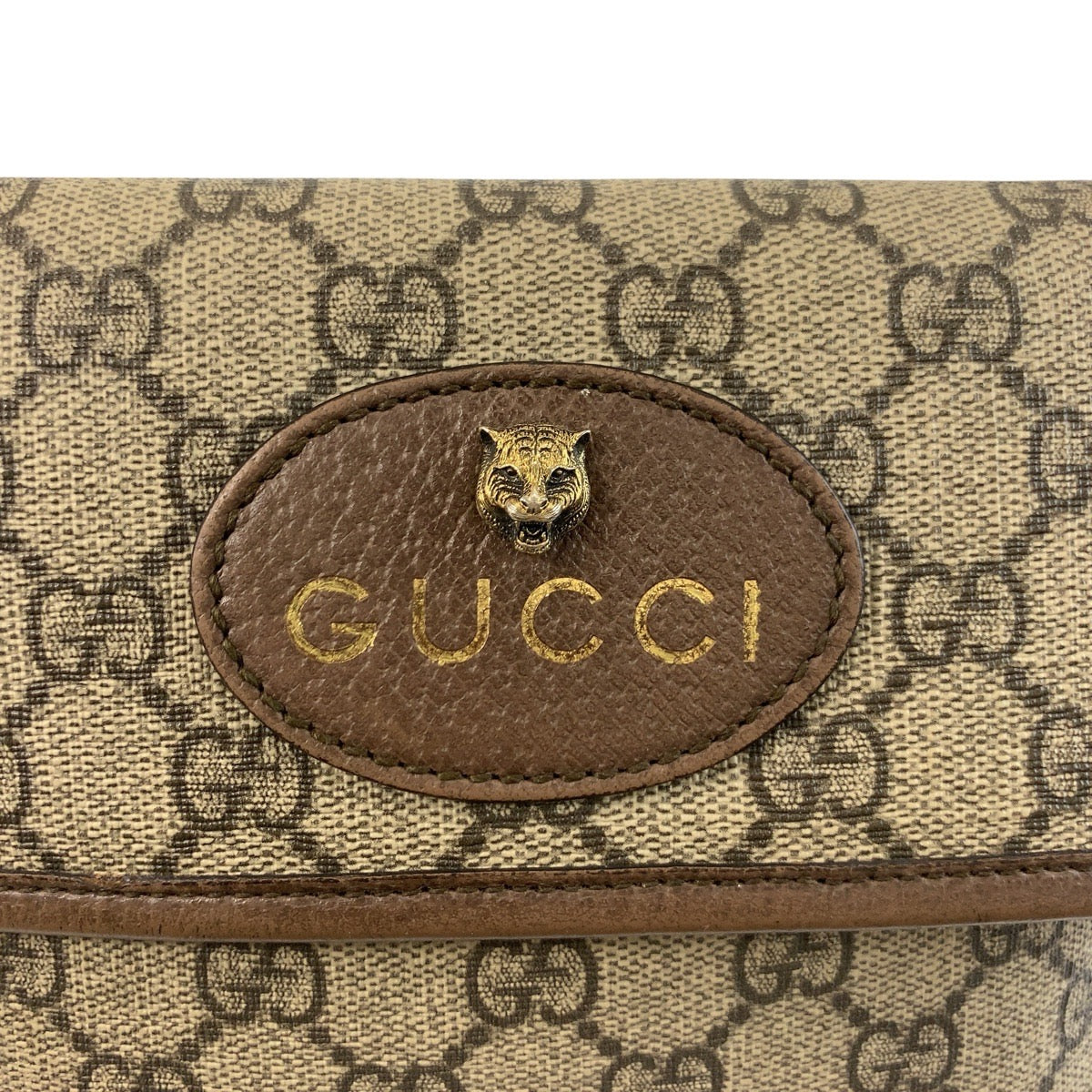 18615
GUCCI グッチ シェリーライン ネオヴィンテージ ベージュ ブラウン ゴールド金具 GGスプリームキャンバス / レザー 493930 ボディバッグ ウエストバッグ  メンズ AB60