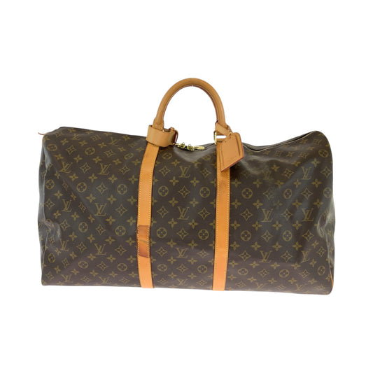 18612
LOUIS VUITTON ルイヴィトン モノグラム キーポル60 男女兼用 ブラウン ゴールド金具 PVC M41422 ボストンバッグ ハンドバッグ レディース AB63
