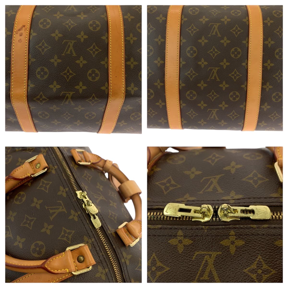 18612
LOUIS VUITTON ルイヴィトン モノグラム キーポル60 男女兼用 ブラウン ゴールド金具 PVC M41422 ボストンバッグ ハンドバッグ レディース AB63