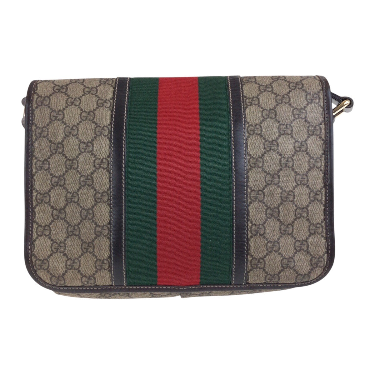 18618
GUCCI グッチ シェリーライン ベージュ ブラウン ゴールド金具 GGスプリームキャンバス 211130 斜め掛け ショルダーバッグ 男女兼用 レディース ABP58