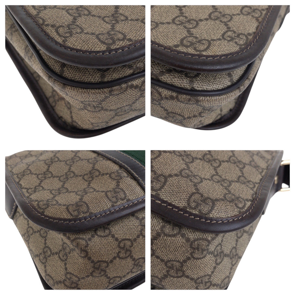 18618
GUCCI グッチ シェリーライン ベージュ ブラウン ゴールド金具 GGスプリームキャンバス 211130 斜め掛け ショルダーバッグ 男女兼用 レディース ABP58