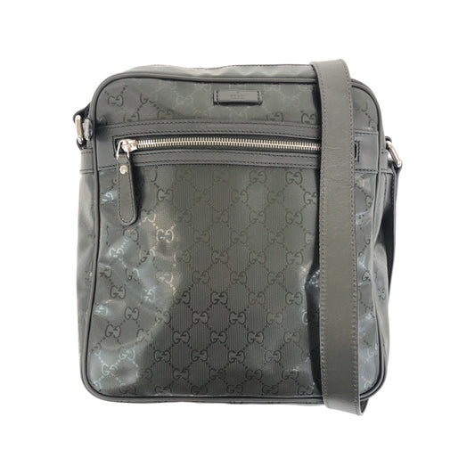 18620
GUCCI グッチ GGインプリメ カーキ シルバー金具 レザー / PVC 201448 ショルダーバッグ メッセンジャーバッグ メンズ A58