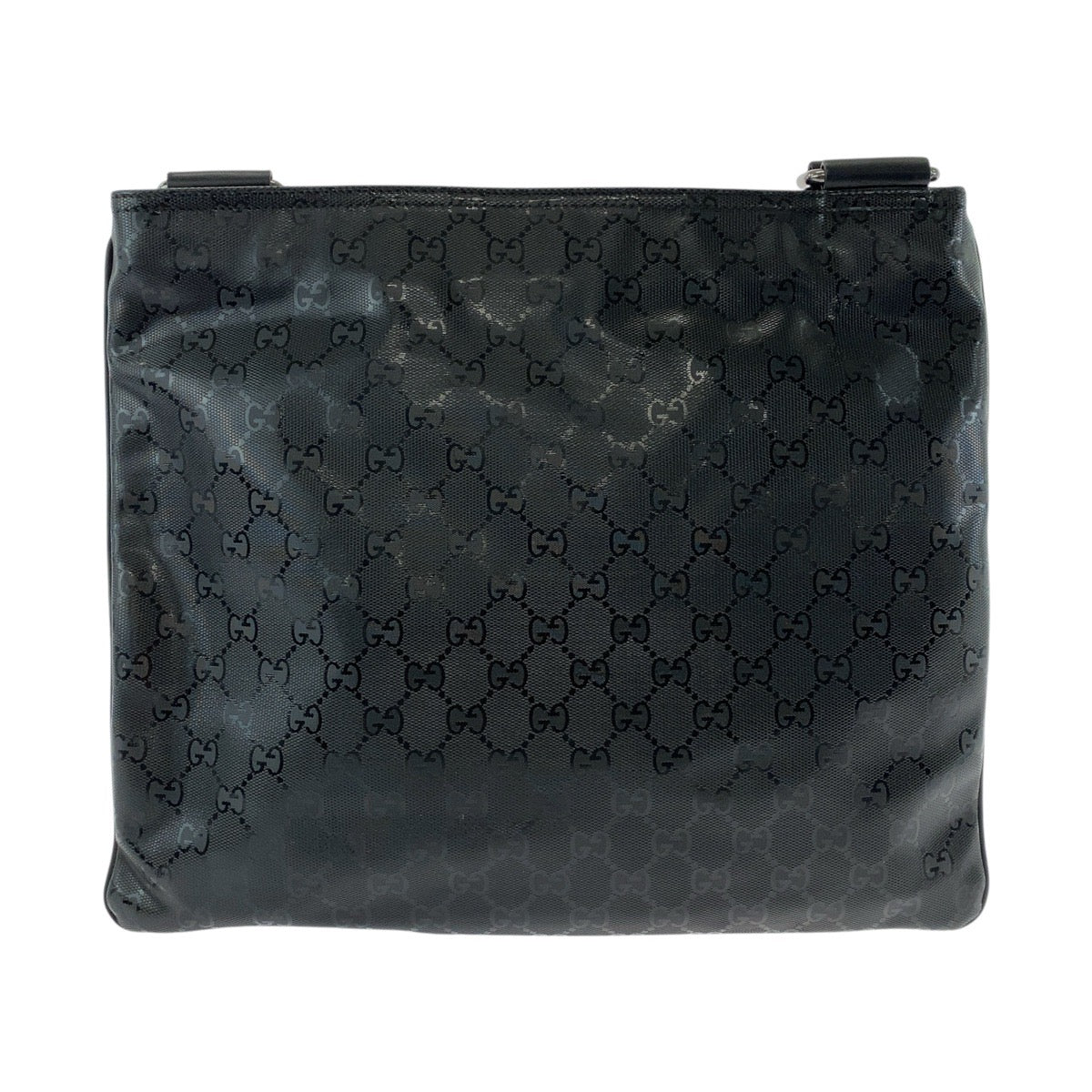 18621
GUCCI グッチ GGインプリメ ブラック 黒 PVC 201446 ショルダーバッグ メッセンジャーバッグ 男女兼用 メンズ A58