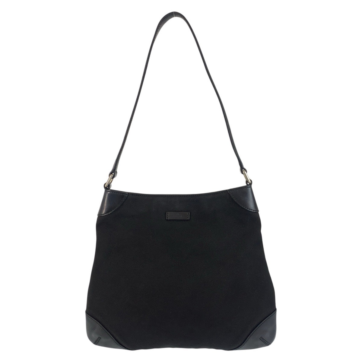 18622
GUCCI グッチ ブラック 黒 シルバー金具 キャンバス / レザー 257296 ショルダーバッグ レディース AB28