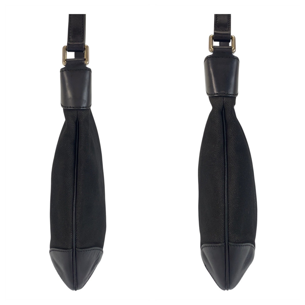 18622
GUCCI グッチ ブラック 黒 シルバー金具 キャンバス / レザー 257296 ショルダーバッグ レディース AB28