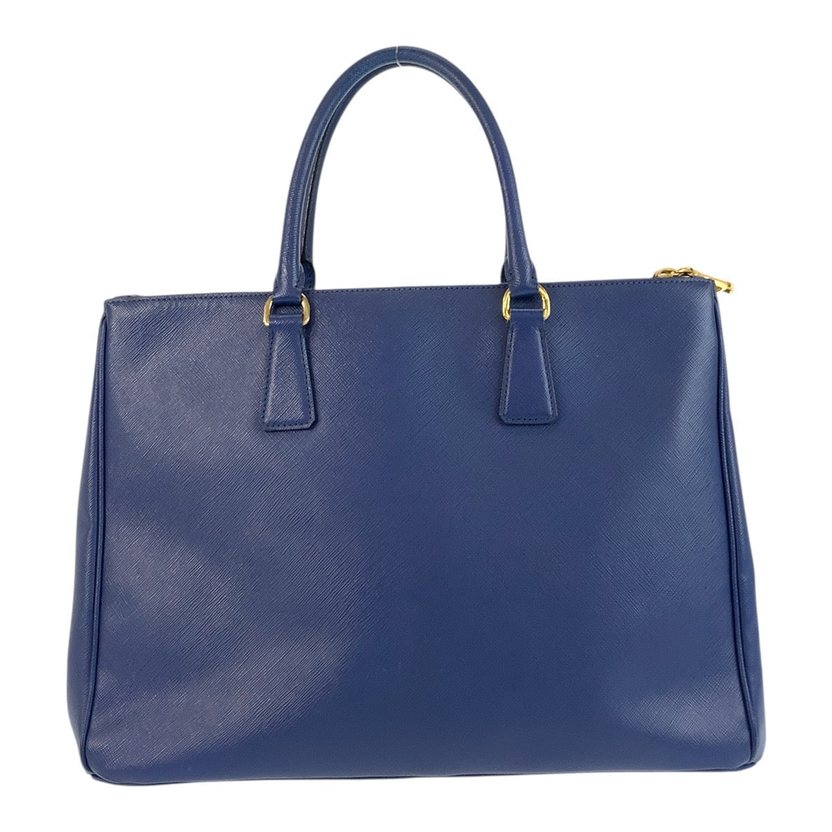 18625
PRADA プラダ サフィアーノ ガレリア 三角ロゴプレート ブルー ゴールド金具 レザー BN1786 ハンドバッグ トートバッグ  レディース AB56